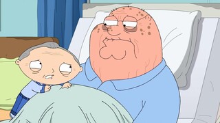 Seperti apa Family Guy 50 tahun kemudian, Pete meninggal karena diabetes stadium akhir, dan Dumpling