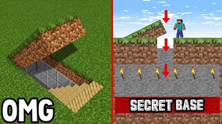 I MADE A SECRET UNDERGROUND HOUSE IN MINECRAFT