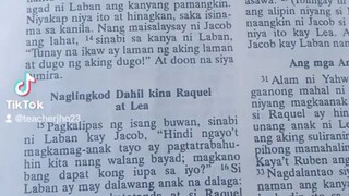 Pang Araw Araw na Talata.                                   Genesis 29:16-18