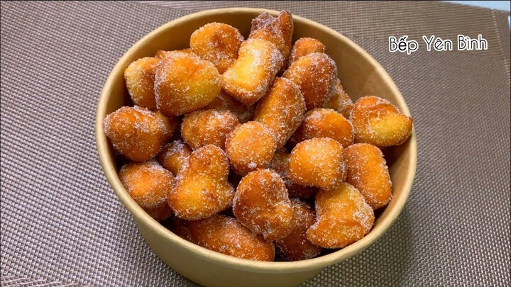 BÁNH LÀM TỪ BỘT MÌ - CÁCH LÀM BÁNH BỘT MÌ RÁN ĐƠN GIẢN THƠM NGON - BẾP YÊN BÌNH