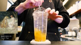 Cafe Vlog| Peach Tea #cafevlog #life