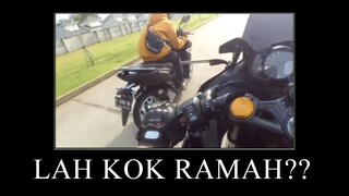 MOTOVLOG LANGKA!!! Ramah Ketika Disalip😱...