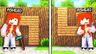 Flipping my GF's base UPSIDE DOWN in Minecraft !?
