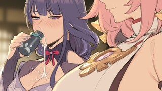 (Gone Wrong) Tasting Foods With Raiden Shogun And Ei