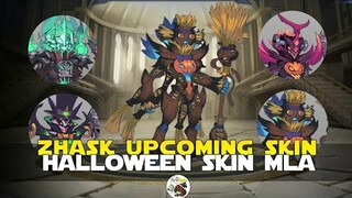 ZHASK UPCOMING HALLOWEEN SKIN MOBILE LEGENDS ADVENTURE ZHASK SKIN SURVEY MLBB NEWS SKIN FOR ZHASK ML