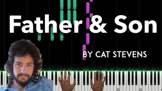Father & Son by Cat Stevens piano cover + sheet music & lyrics