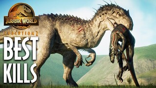 TOP 20 BEST ATTACK ANIMATIONS in Jurassic World Evolution 2 Dinosaur Battles