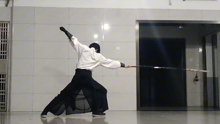 JX3 White Dragon Gift Box Spear Special Effects Action Live-Action Version