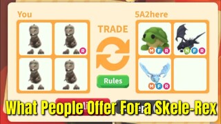 What People Trade For Skele-Rex | +Giveaway | Roblox Adopt Me!