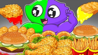 Jester Mukbang Korean Street Food |Garten Of Banban Eating Convenience Store Food |Cartoon Animation