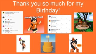 Thank you so much for my Birthday! (2021)