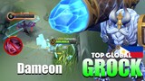 Grock Insane Rotation & Ganking! | Top Global Grock Gameplay By Dameon ~ MLBB