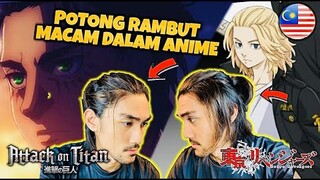 AKU POTONG RAMBUT MACAM DALAM ANIME GUYS ! (MALAYSIA) with RezZaDude