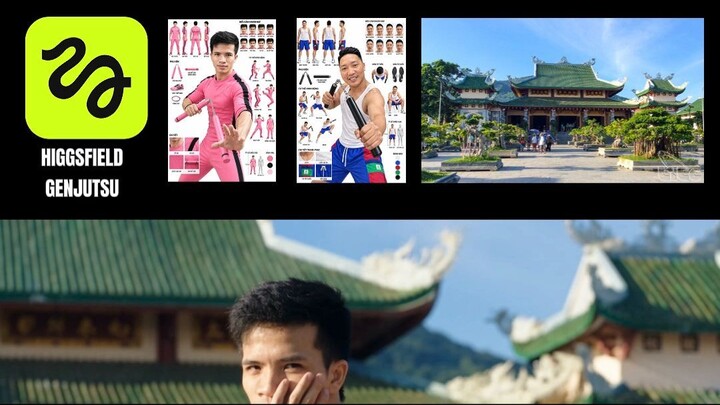 higgsfield genjutsu tạo remix hành động hay quá lại còn đang miễn phí #phucanhmrt #phocapai