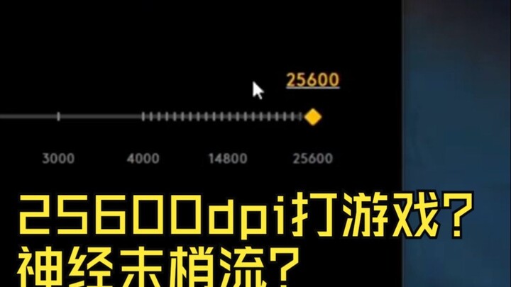 25600dpi เล่นเกมเหรอ? กระแสปลายประสาทเหรอ?