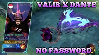 Script Skin Valir As Dante Demon King Black Clover - Mobile Legends