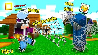 MINECRAFT CHUYỂN SINH THÀNH SLIME*TẬP 3* HẤP THỤ KỸ NĂNG BẮN TƠ TỪ NHỆN KHỔNG LỒ CỰC KỲ TIỆN DỤNG 🕷🕸