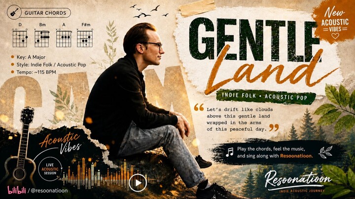 Gentle Land 🍃 Indie Folk Acoustic Peaceful Nature Vibes