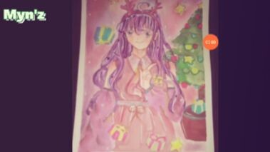 •COMBACK• Tranh vẽ anime girl, tranh giáng sinh