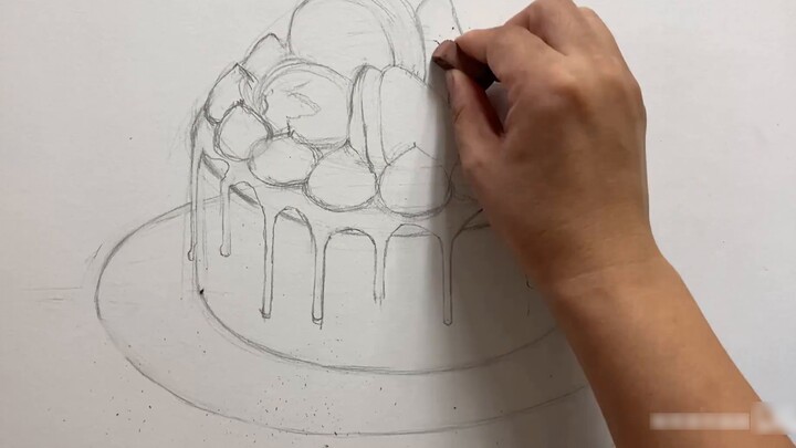 Cách vẽ một cái bánh: ba phút để học cách vẽ một cái bánh, cách vẽ một chiếc bánh sinh nhật sô cô la