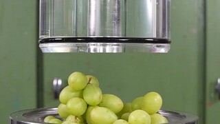 【液压机压一切】葡萄