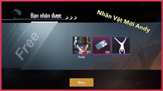 CÁCH NHẬN NHÂN VẬT MỚI ANDY DIỄN VIÊN MÚA FREE | REVIEW DIỄN VIÊN MÚA ANDY || PUBG MOBILE