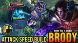 New META!! Brody Attack Speed Build - Build Top 1 Global Brody ~ MLBB