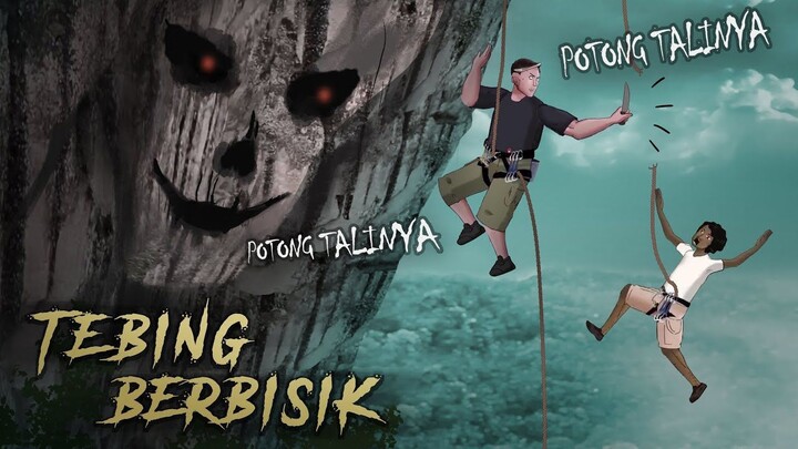 Tebing Berbisik - para pemanjat mendadak psikopat #HORORMISTERI _ Kartun Hantu,