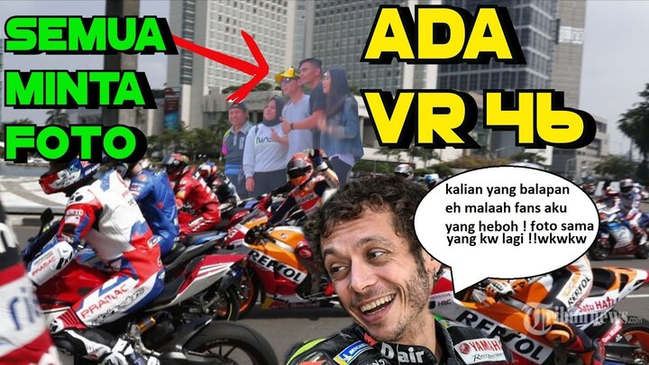 ROSI NGAKAK LIAT INI !! ADA VR 46 DI INDONESIA DI PARADE MOTOGP ! PRANK ROSSI KW !