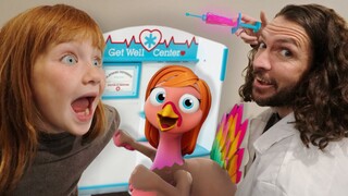 TURKEY DANCE family song!! Adley & Niko visit Doctor Dad for STiCKER POX and TURKEY FEET Music Video