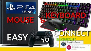 HOW TO CONNECT KEYBOARD AND MOUSE IN PS4 GAMES