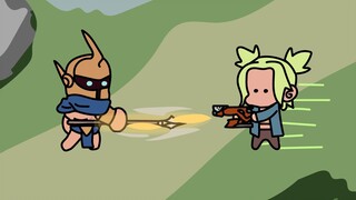 Zeli: You want to run away if you don't kill me? (lol animation)