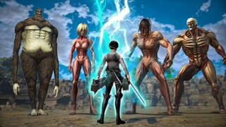 รีไวล์ร่างตาบอด พลังที่โครตโกง !!! Attack on Titan 2: Final Battle