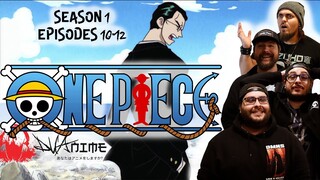BAND REACTS: ONE PIECE EP 10-12 REACTION | FIRST TIME WATCHING ONE PIECE ANIME | CAPTAIN KURO!
