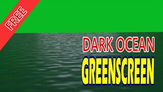 Dark ocean animation Chrome key