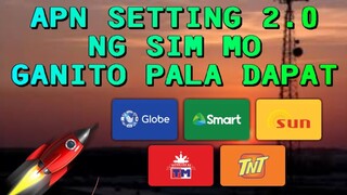 THE REAL APN SETTING NG SIM MO 2.0 SA BILIS | TechniquePH