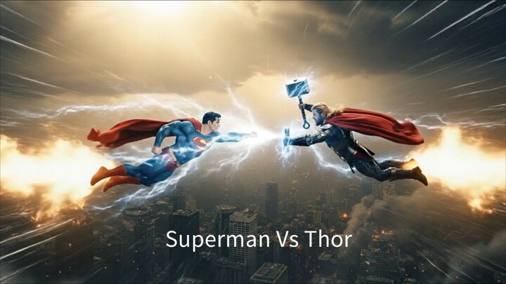 Superman Vs Thor Thunder