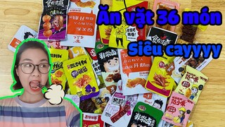 Ốc thử thách ăn 36 món ăn vặt nội địa Trung Quốc   CAY LẮM CÁC BẠN ƠIIIII