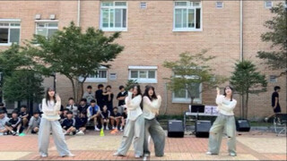 Great dance! Yangcheng Middle School third graders perform KISS OF LIFE's "Sticky" on the street