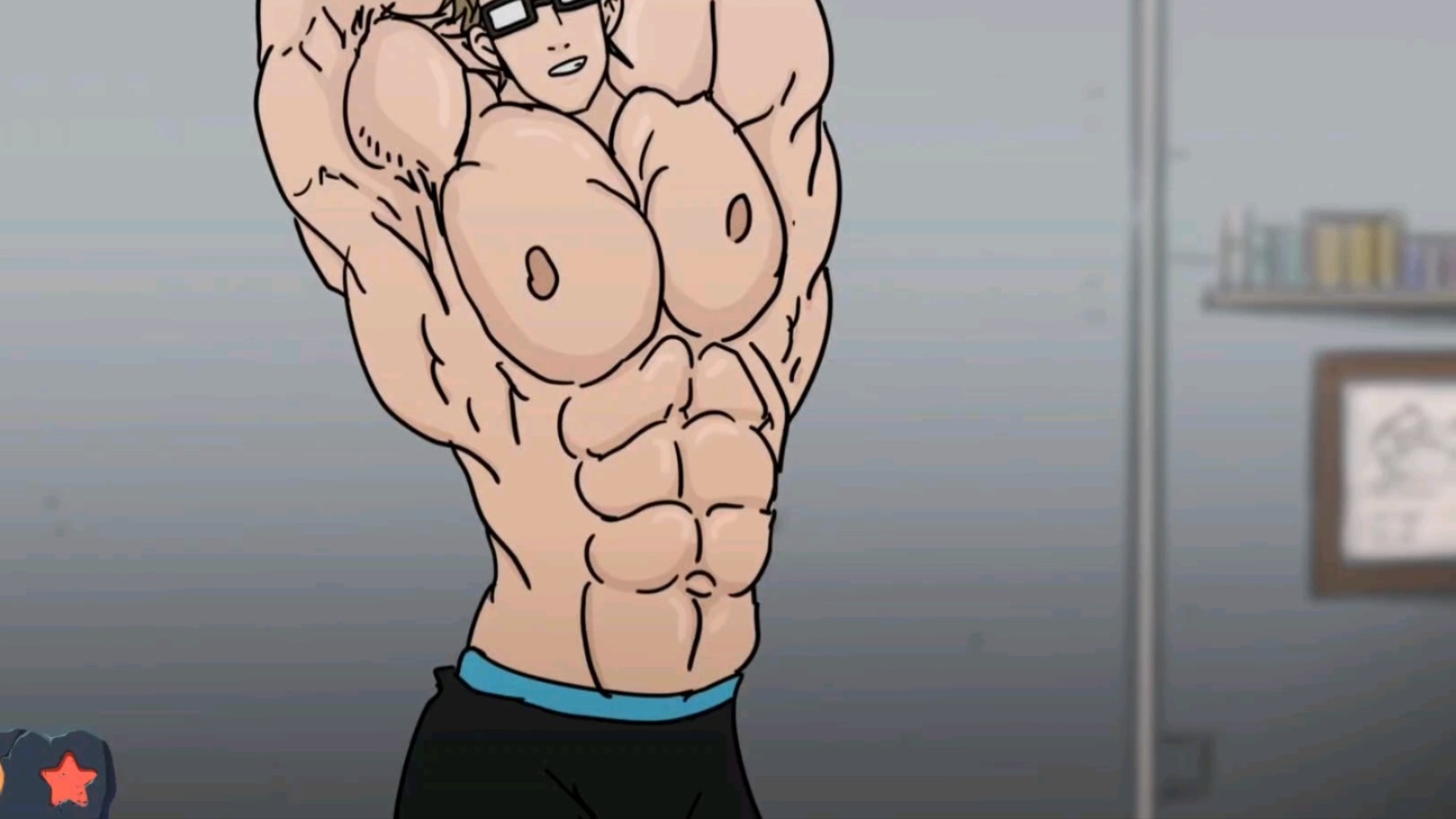 Taka muscle growth animation