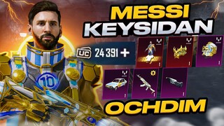 🔥 24.000 UCga MESSI YASHIGINI OCHDIM - MATERYAL YOMG'IRI BO'LDI - OMADLI OPEN KEYS - PUBG MOBILE