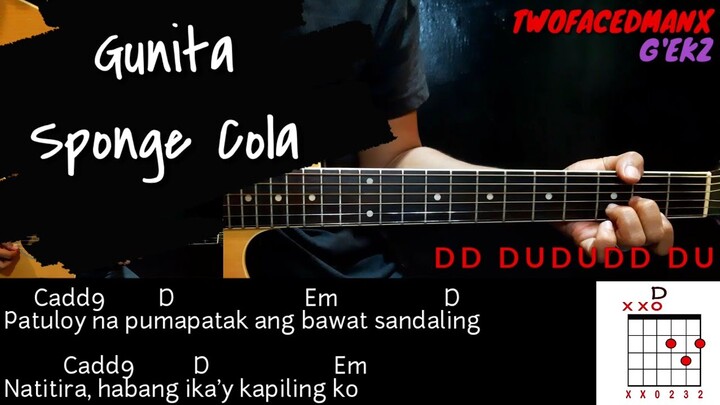 Gunita - Sponge Cola (Guitar Cover With Lyrics & Chords)