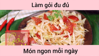 Làm gỏi đu đủ