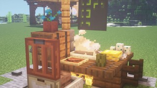 [Minecraft] ตั้งร้านอาหารริมทาง