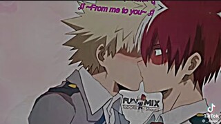 Tik Tok 🫶🏻 ||Học Viện Anh Hùng|| bakugou hôn todoroki 💋