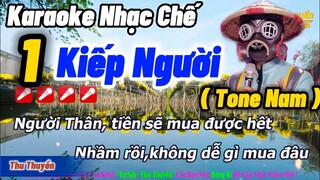 Karaoke Một  Kiếp Người (Tone Nam ) Nhạc Chế Chuyện Hoa Sim Hay Nhất !!