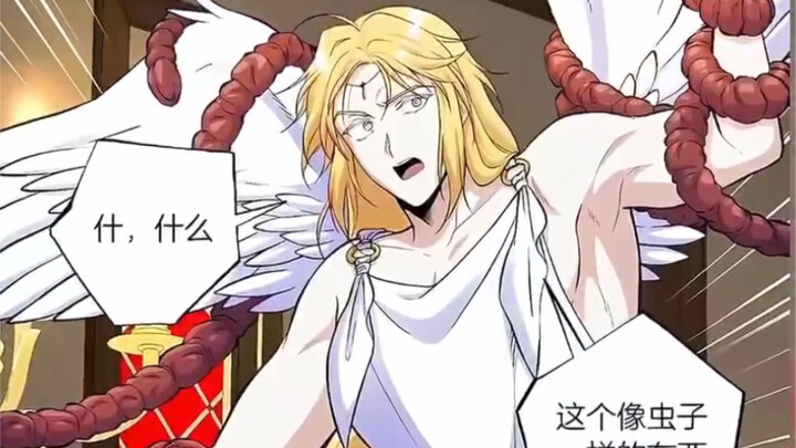 The angel was defeated by the devil, and the battle between angels and devils began.
