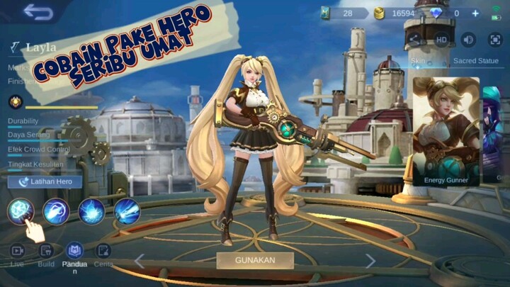 Pertama kali coba hero seribu umat wkwkwk