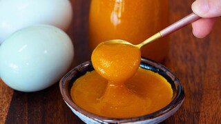 10 kuning telur asin dibuat menjadi saus?! Sungguh mewah, kuning keemasan mengalir berminyak, segar 