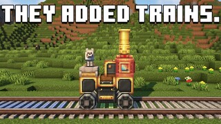 The Create Mod Just Added Trains to Minecraft.